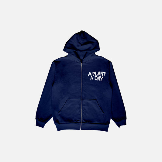 a plant a day zip up hoodie