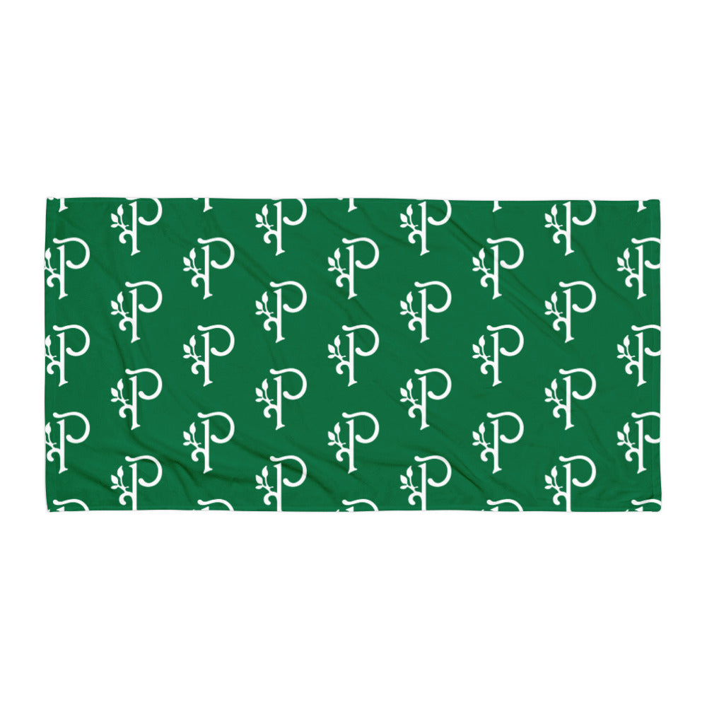 P Logo beach towel