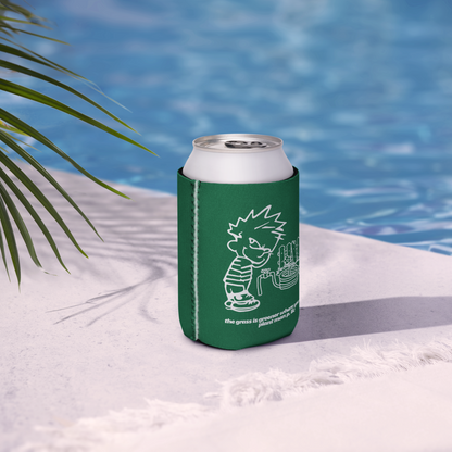 Grass is Greener koozie